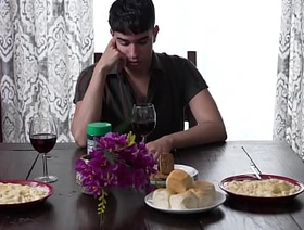 Sleazy step dad cancels step sons date to fuck him