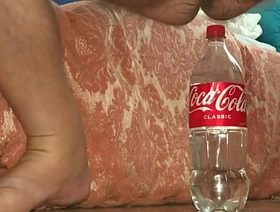 1.25 Litre drink Bottle 23.5 cm deep in my Ass again.