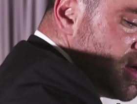 Total strangers anal fuck in suits in hotel room