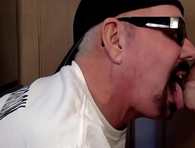 Gloryhole dude enjoys sucking and stroking nice dick