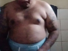 Vaibhav Jerks Off & Cums In His Blue Cock Case Undies