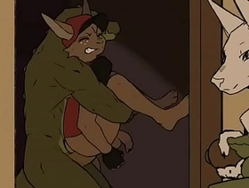 Furry caught guy fucking