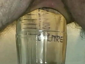 Stretching my Ass wide on 2 litre bottle
