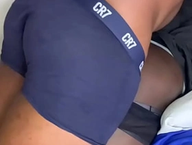 Two friends take turns, fuck me and both cum on my ass