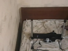 Femboy love fucking with sex machine home