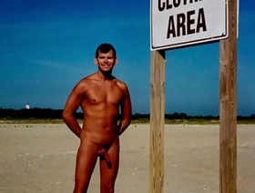 Vintage Naked in Public at Gunnison Beach in New Jersey