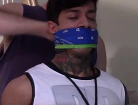Dito for the first time in bondage was gagged many times for audition undefined free