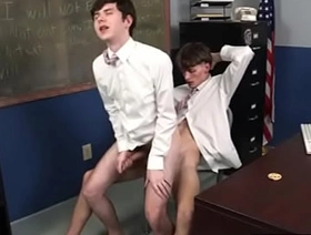 Secret Student Bareback in the classroom@JockBully