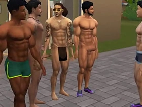 Toddy Williams and Friend Louis have Gym Group Sex Sims 4 Wicked Whims