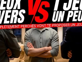 Tu vas jouer à un jeu sexuel très bizarre avec 2 daddies très dominant