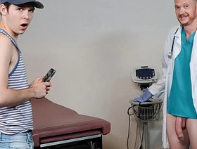 Ten Twin Patient Is Lured to Suck the Doctor's Cock - Doctorblows