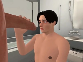 Mike bathroom handjob